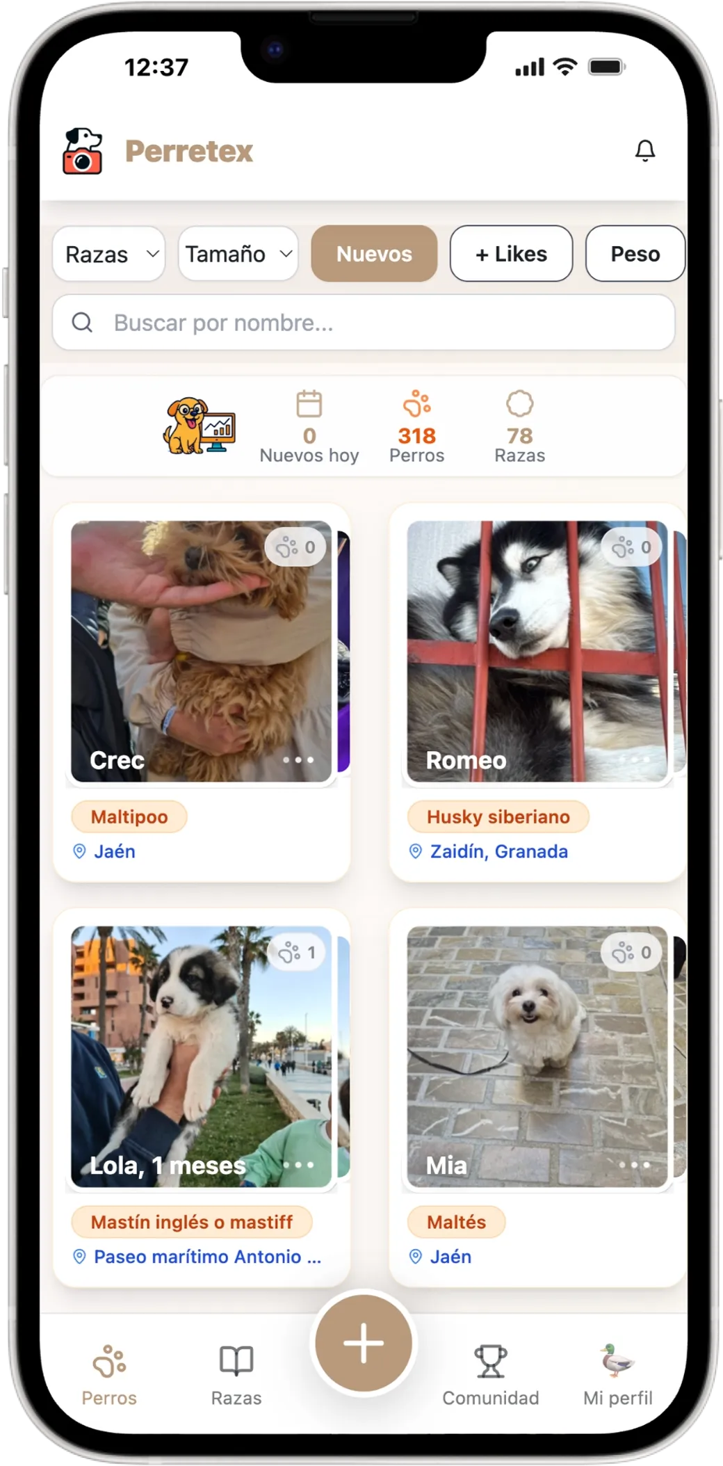 Perretex: Una Pokédex de Perros